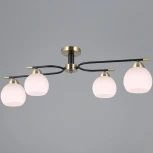 Потолочная люстра на штанге ILLUMICO IL0638-4CSQ-24 AB BK LIBRA (220V)