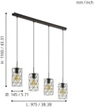 Подвесной светильник Eglo Estevau 97066