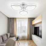 Потолочная люстра Natali Kovaltseva Simply LED LAMPS 81404 с пультом ДУ 60W, белый, LED