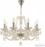 Подвесная люстра Bohemia 101 101/8/195 Ni (220V, подвески, на цепи, подсвечник, свеча)