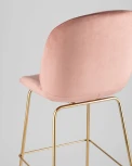 Стул барный Stool Group Beetle со спинкой пудровый УТ000001769