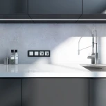 Рамка на 4 поста (черный софт) Werkel W0042908 (a062802)