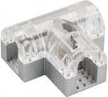 Соединитель тройной Arlight ARL-CLEAR-U15-2x90 (26x15mm) (Металл) 022703