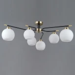 Потолочная люстра на штанге ILLUMICO IL0638-6CSQ-24 AB BK LIBRA (220V)