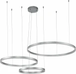 Подвесной светильник Galass V000014L (14001/3P Silver) (LED, 220V, пульт управления, на тросе, кольцо)