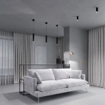 Светильник потолочный светодиодный Elektrostandard Trio 25110/LED 8W 4000K черный (220V)