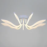 Потолочная люстра светодиодная с пультом и ночным режимом Reluce 35390-0.3-09S white (Умный дом) (220V)