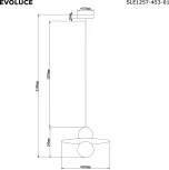 Подвесной светильник Evoluce Rizz SLE1257-453-01 Черный/Белый G9 1*5W 4000K