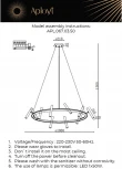 Подвесной светильник со спотами Aployt Honor APL.067.03.50 (LED, 220V, на проводе)