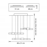 Подвесной светильник Lightstar Favo 750221 (LED, 220V, на тросе, IP40)