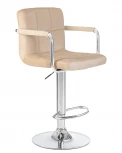 Стул барный KRUGER ARM (бежевый велюр (MJ9-10))