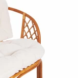 Комплект для отдыха "BAHAMA" (диван + 2 кресла + стол со стеклом ) /с подушками/ Honey (мед)