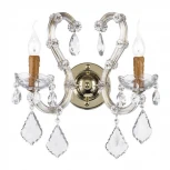 Бра Dio D'Arte Galliano E 2.1.2.600 G (220V, хрусталь, подвески, подсвечник, свеча)