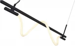 Подвесной светильник с гибким неоном ST Luce Marlow SL6118.403.03 Черный/Черный LED 2+1*3+11W 4000K (220V, на тросе, асимметрия)