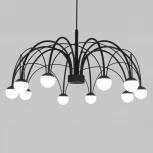 Подвесная люстра Eurosvet Ragno 90034/10 LED черный (220V, на проводе, шарики)