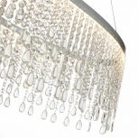 Подвесная большая люстра Vega SL6201.103.37 (LED, 220V, хрусталь, на тросе)