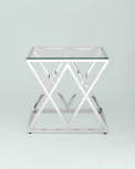 Журнальный стол Stool Group 55*55 ИНСИГНИЯ серебро УТ000001506