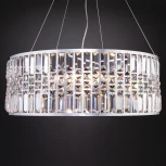 Подвесная люстра Eurosvet Lory 10125/8 хром/прозрачный хрусталь Strotskis Smart (10116/8)