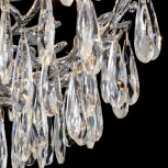 Подвесная люстра Citilux Ritz CL310061 (220V, хрусталь, подвески, на цепи, листья, ветки)