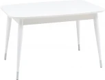 Стол обеденный раскладной 120-160*80 белый матовый Stool Group Сидней УТ000036207