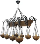 Подвесная люстра Тарьсма Пирамида Пирамида-8 (220V, на цепи, подсвечник, свеча)