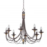 Подвесная люстра Vitaluce V1151/8 (220V, ковка, на цепи, свеча)