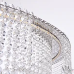 Подвесная люстра светодиодная APL LED Sicilia SH02.73.C.Ni.4000 (220V, хрусталь, на тросе)