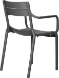 Стул обеденный DOBRIN TIM ARM (темно-серый (GR-04))