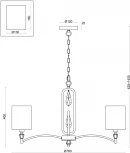 Подвесная люстра Freya Riverside FR1007PL-07BS (220V, на цепи)
