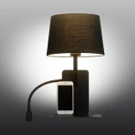 Бра с полкой на гибкой ножке для чтения Omnilux Talocci OML-62811-02 (220V, выключатель)