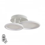 Умная люстра потолочная Lumion Alis Smart 8380/45CL белый, металл/акрил с ПДУ и голосовым управлением LED 45W 3000-6500К 220V