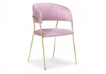 Стул на металлокаркасе kamelia pink / gold