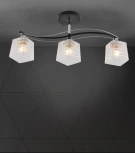 Потолочная люстра на штанге Seven Fires Aintre SF3377/3C-BK-CR-WT