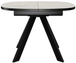 Стол DikLine B110 Хромикс белый,опоры черные