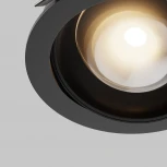 Встраиваемый светильник 12Вт 3000К Maytoni Lens DL105-12W3K-B (LED, 220V, круглые, IP44)