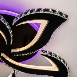 Потолочная люстра светодиодная на штанге с пультом с регулировкой цветовой температуры и яркости LED4U LED4U L2839-5 BK