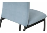 Обеденный стул Woodville Tod light blue / black 11870