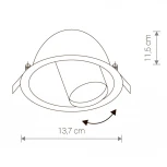 Встраиваемый точечный светильник Nowodvorski Dot 8826 (220V)