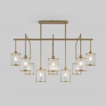 Потолочная люстра Wi-Fi на штанге Eurosvet Inari 60144/10 золото (220V, управление смартфоном, голосовое управление, умный дом - Minimir Home, Алиса, Маруся, Салют)