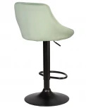 Стул барный DOBRIN LOGAN BLACK (мятный велюр (MJ9-87))
