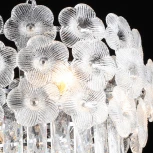 Подвесная люстра хрустальная Reluce 02447-0.4-04 CH (220V, на цепи)