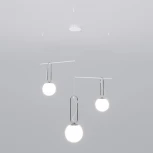 Подвесной светильник Riche 70143/3 белый Eurosvet (220V, на тросе, шарики)