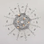 Потолочная люстра Eurosvet Crystal 10081/6 хром / прозрачный хрусталь