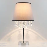 Интерьерная настольная лампа Eurosvet Opera 01036/1 хром/прозрачный хрусталь Strotskis