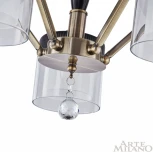 Потолочная люстра на штанге Arte Milano Napoli-2646 332646/5 AB+BK (220V, подвески)