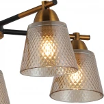 Потолочная люстра на штанге ILLUMICO IL8226-5COU-79 BK GD