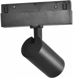 Трековый магнитный светильник с антибликовой решеткой 48V iLedex Vision48/22 4822-011-D45-8W-38DG-3000K-BK (круглые)