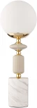 Настольная лампа Lumion Vivien 6580/1T французское золото, серый/белый металл, керамика/стекло E14 1*40W 220V (выключатель)