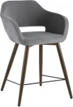 Стул полубарный Stool Group Саймон велюр тёмно-серый УТ000025168
