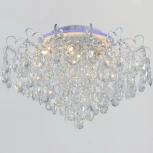 Потолочная люстра RGB хрустальная с пультом Reluce 04024-0.3-07 WH+SILVER PN+RGB (220V)